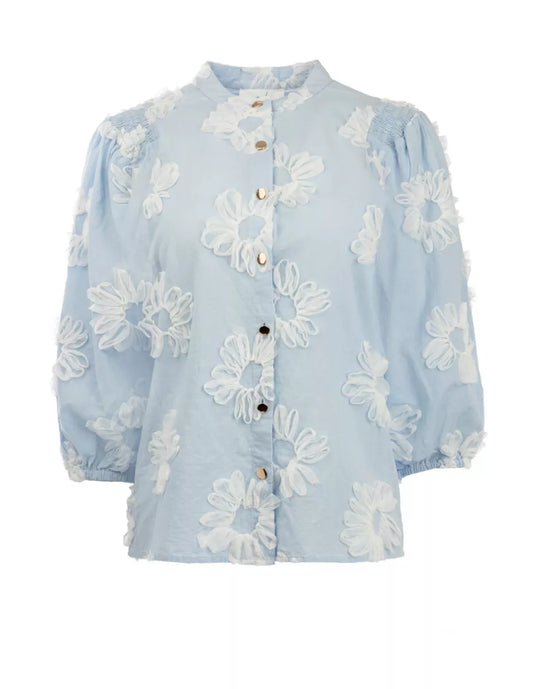 I-CONI-K I-CONI-K Blouse Blauw