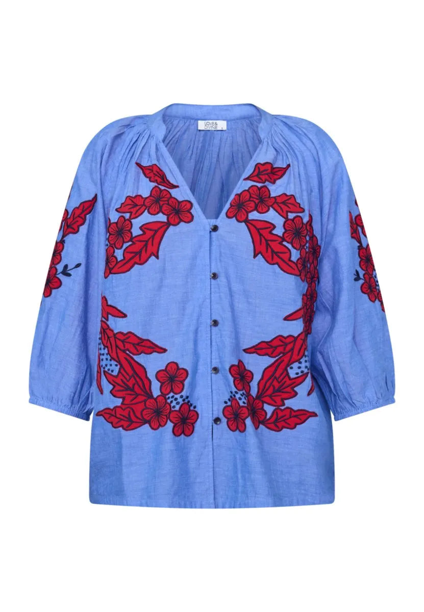 Love&Divine Love&Divine Blouse Blauw