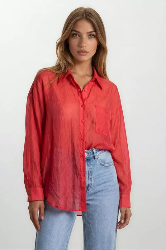 Turquoise by Daan Turquoise by Daan Blouse Rood