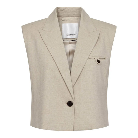 Co`couture Co`couture Gilet Lichtgrijs