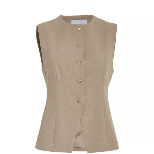 Minus Minus Gilet Zand