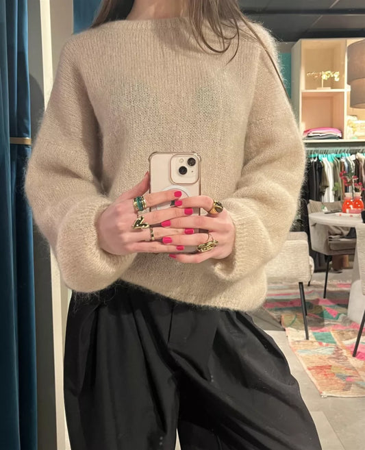 EK Fashion EK Fashion Trui Zand